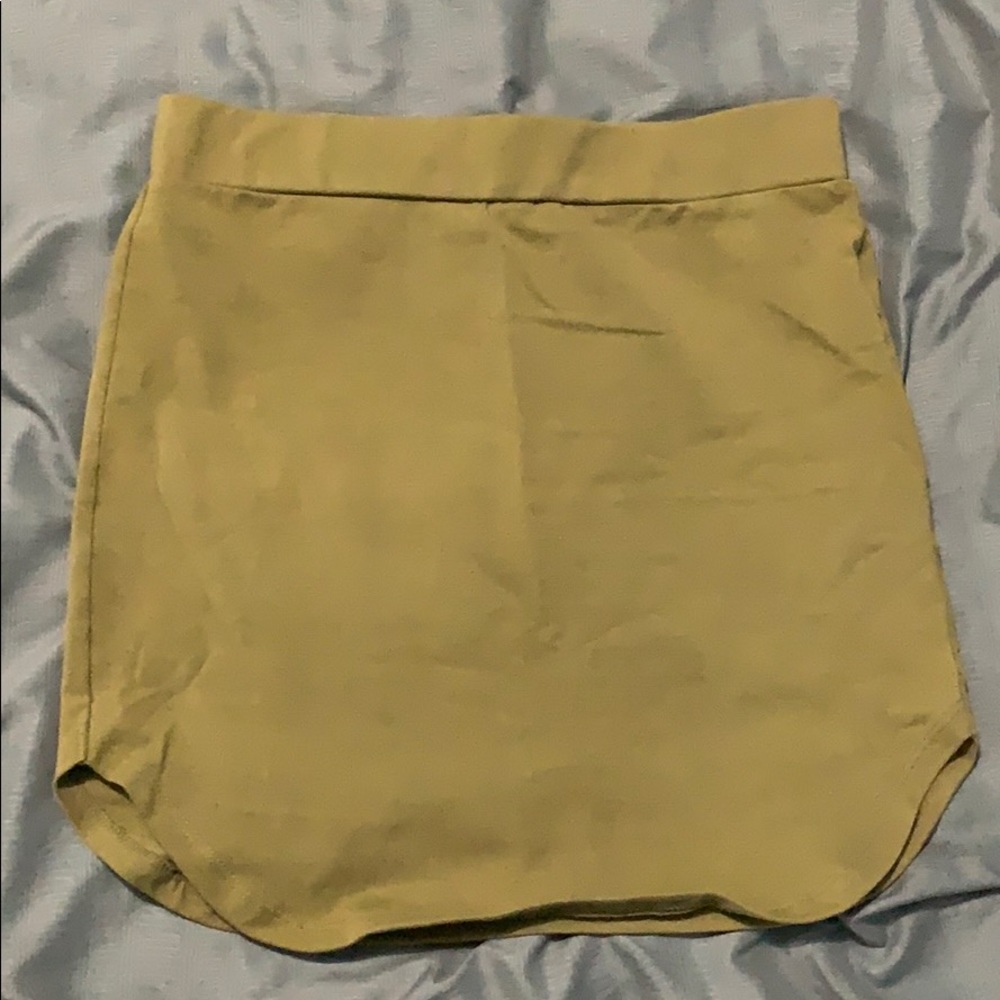 Green skirt